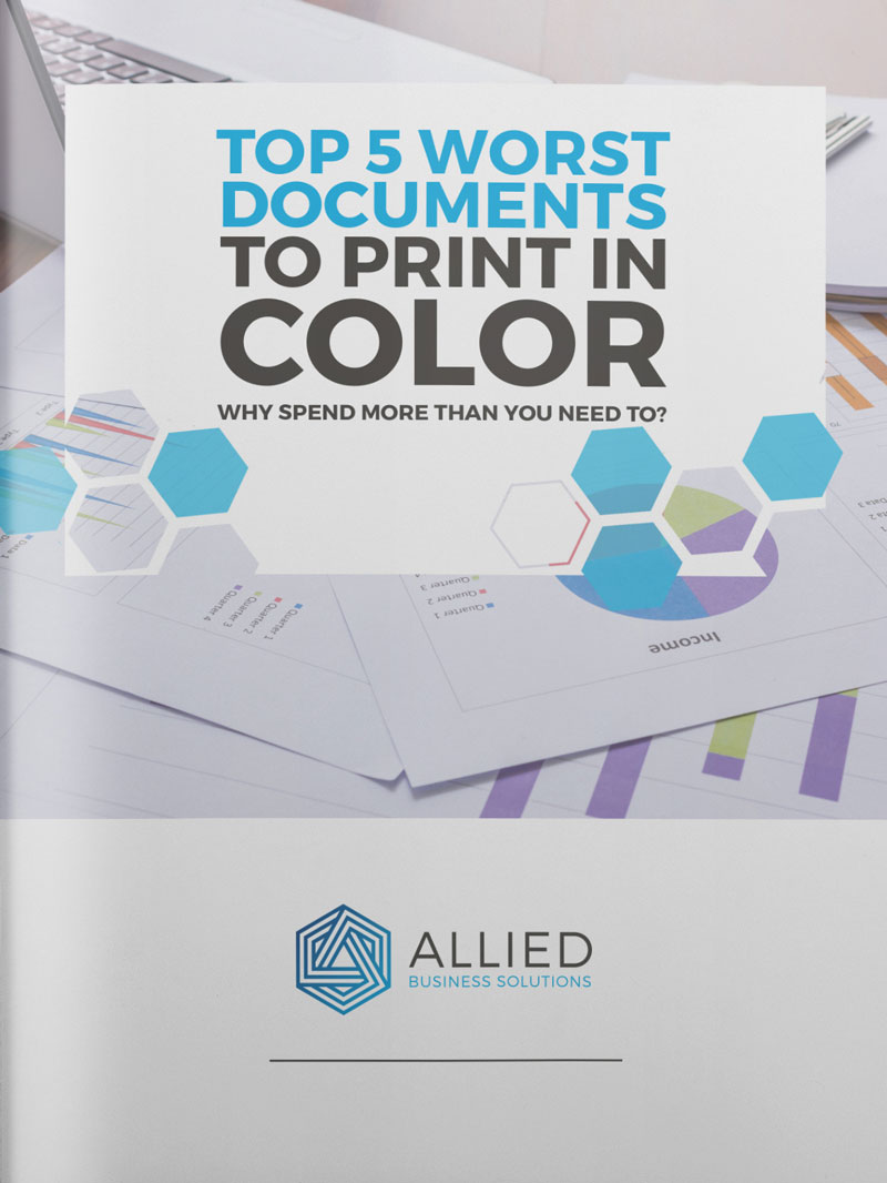 5 Worst Documents to Print in Color